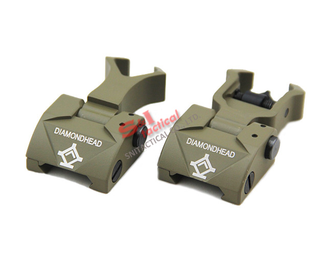 Diamondhead DIAMOND Combat Flip-Up Rear & Front Sight DE