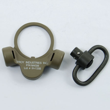 Troy Full Steel Dual Side QD Sling Swivel Dark Earth for GBB
