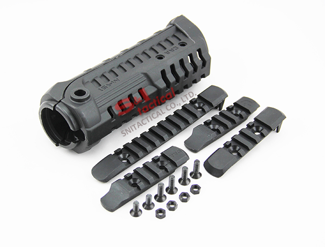 Tactical CAA M4S1 Handguard with Extra Rail Black