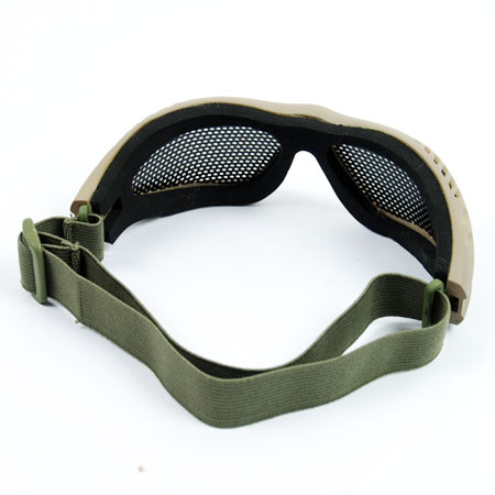 TMC Metal Wire Goggle Airsoft Mesh Goggles Tan/Khaki