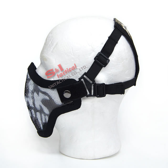 TMC V5 Strike Mesh Half Face Skull Mask