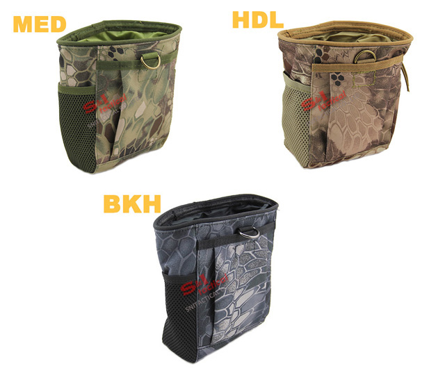 Tactical Folding Mag Recovery Dump Pouch Molle Loop and Hook