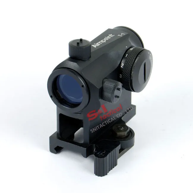 Quick Release Micro T1 1X24 Red&Green Dot Scope Black