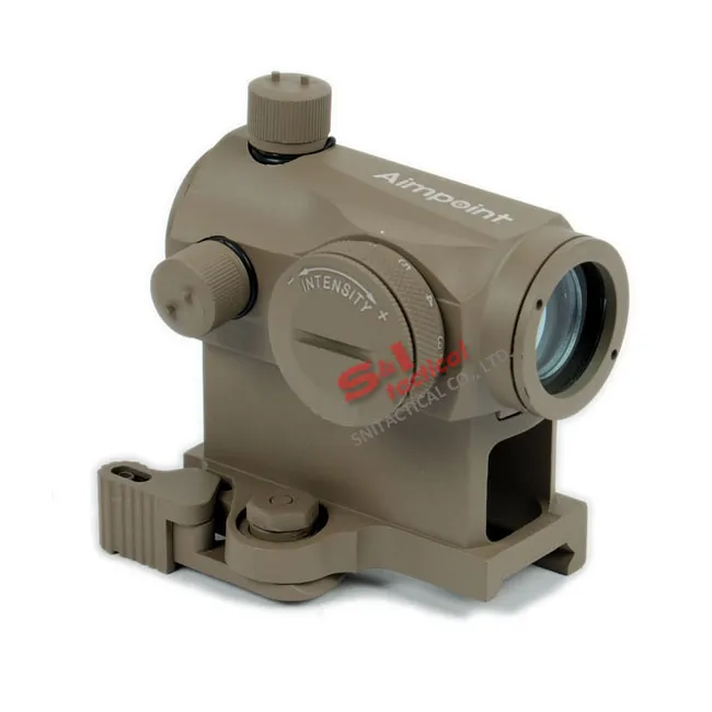 Micro T-1 Style 1x24 Red Dot Sight with 1"QD High Mount