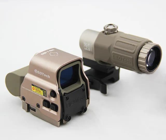 Holographic Hybrid 558 Sight II 65 MOA Circle with G33 3X Tan