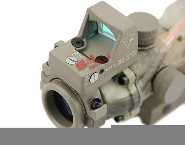 ACOG 4X32 Real Fiber Source Red Illuminated W RMR sight