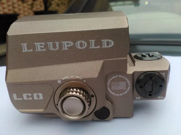 Holographic LEUPOLD LCO Style red dot sight Tan