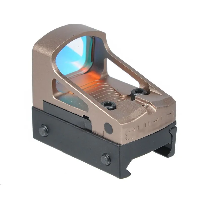 RMS Reflex Mini Red Dot Sight With Vented Mount and Spacers TAN