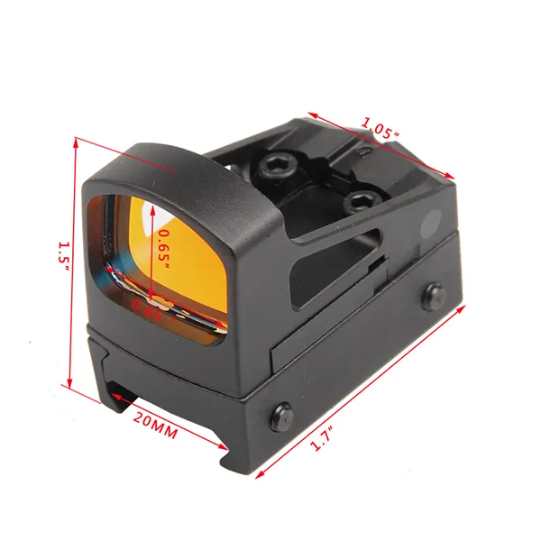 RMS Reflex Mini Red Dot Sight With Vented Mount and Spacers TAN