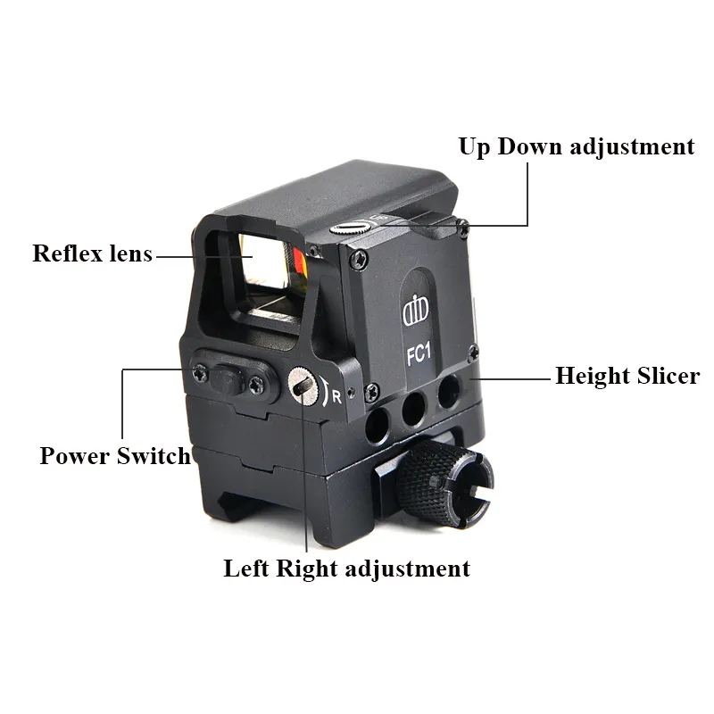 DI Optical FC1 Red Dot Sight 2 MOA Reflex Sight scope for 20mm