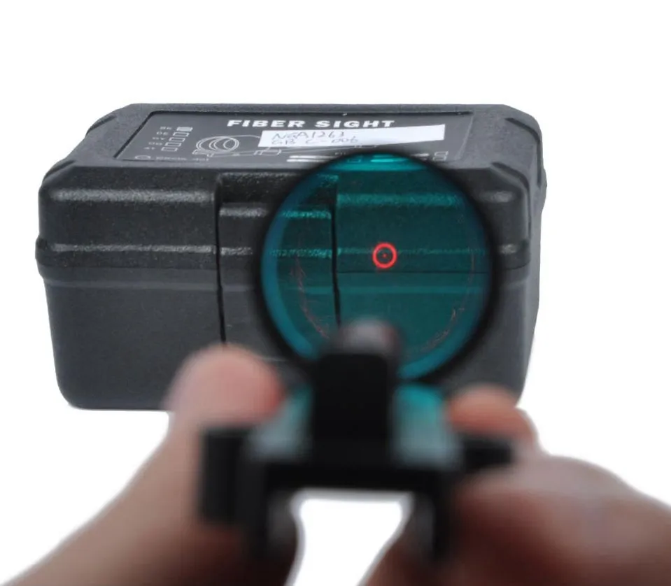 1X28 Circle Red Dot Fiber Collimeter Reflex Scope 11mm Shotgun