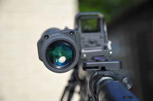4x Magnification Scope Enhancer Quick Release Flip mount