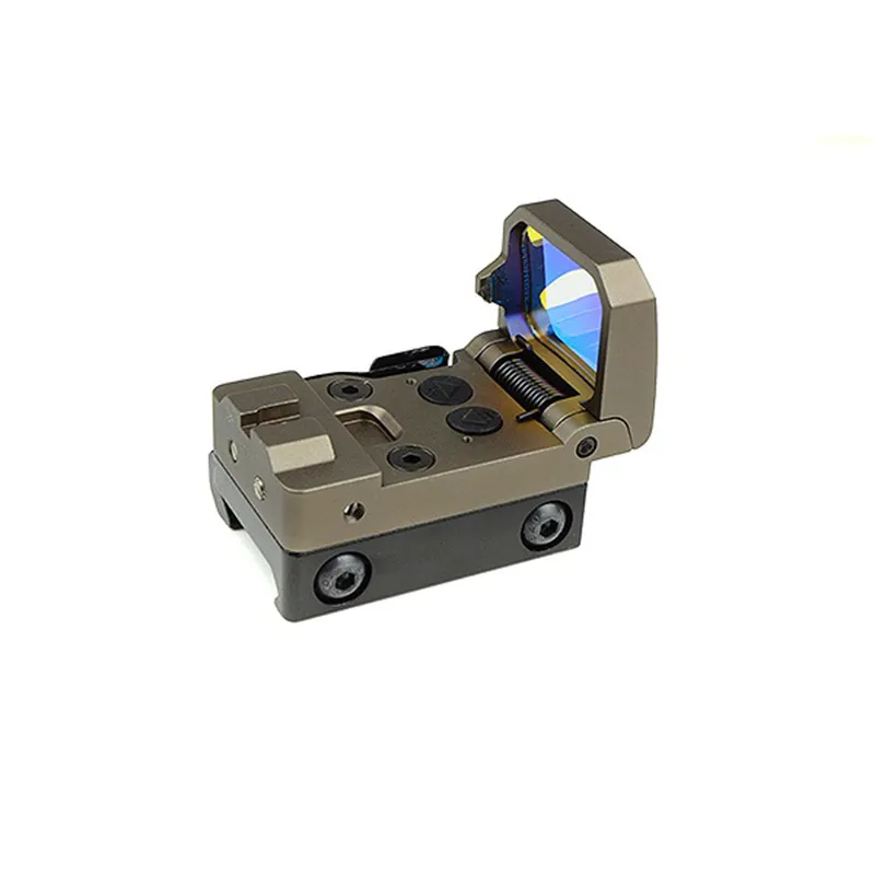 Tactical RMT Flip Red Dot Pistol Sight Holographic Reflex TAN