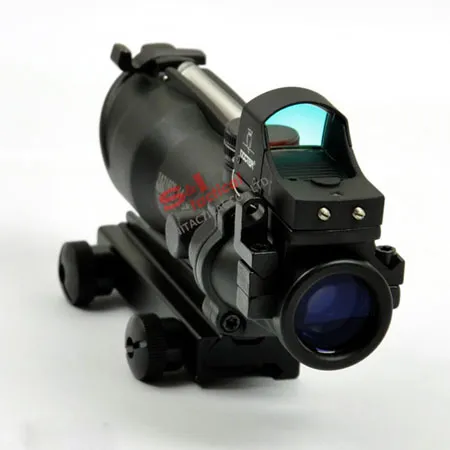 TA31 ACOG 4X32 Rifle Scope with Auto Red Dot black