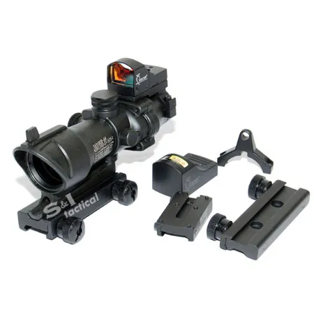 TA31 Riflescope 4X32 Scope with Auto Red Dot-Black