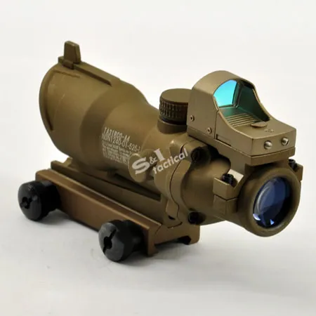 ACOG TA31 Riflescope 4X32 Scope with Auto Red Dot-Tan