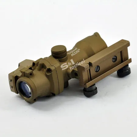 ACOG TA31 Riflescope 4X32 Scope with Auto Red Dot-Tan