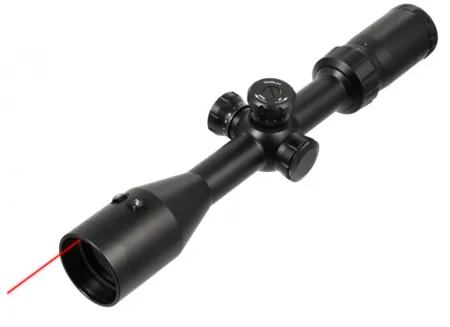 Vism 3-9x42 Full-Size Scope with Integrated Red Laser and Mil-Do