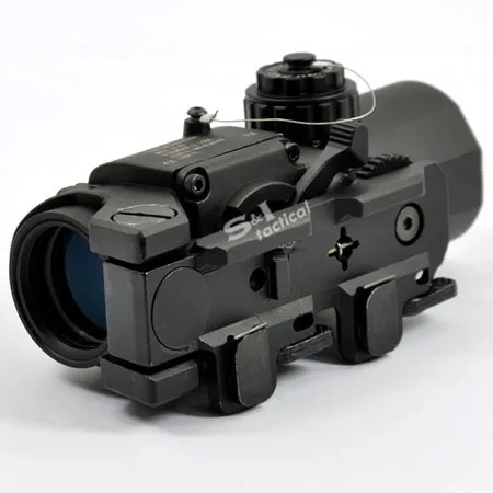 Spector DR 1X 4X Illuminated Mil-Dot Scope Black