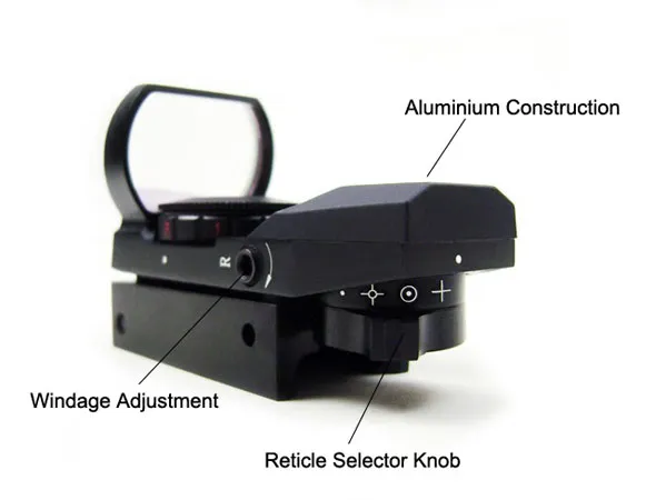 Holographic 4 Reticle Red Green Dot Sight Scope 20mm rail mount