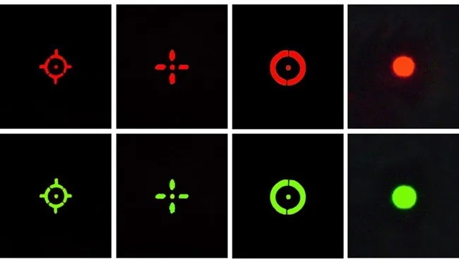 Holographic 4 Reticle Red Green Dot Sight Scope 20mm rail mount