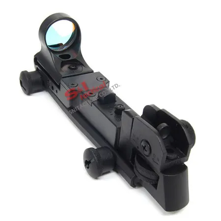 C-More Style Red Dot Sight Reflex with AR Rear Iron Sight