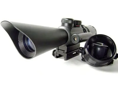 Red Green dot laser Crosshair Scope sight 3.5X-10X40mm Picatinny