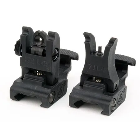 Tactical A.R.M.S. #71L-F/R Set Front & Rear Sight Set Black/Tan