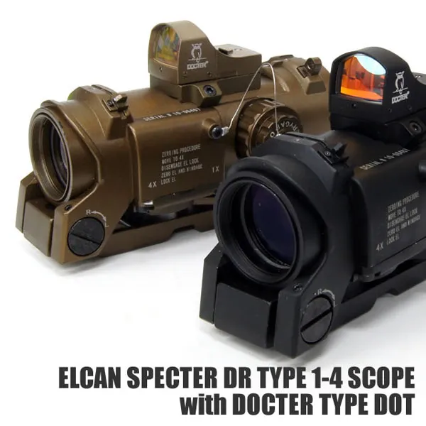 Elcan Specter DR 4x Red Illuminated Scope Reflex red dot sight