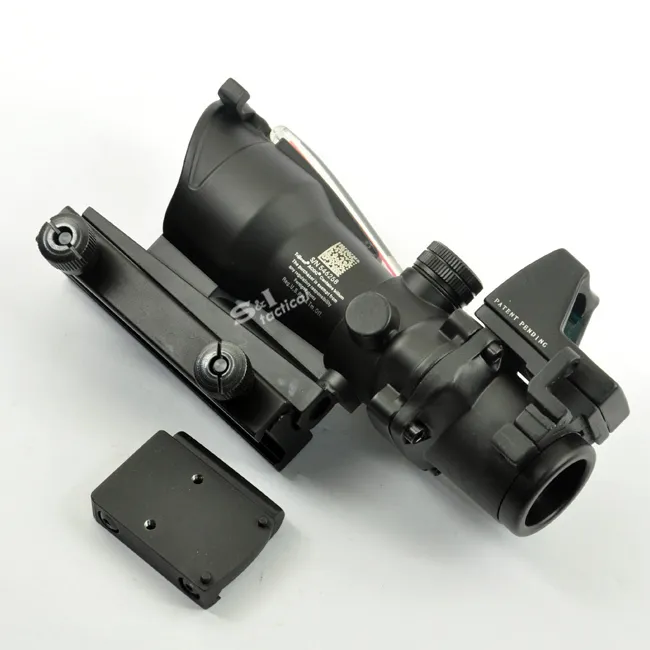 ACOG Style 4X32 Fiber Source Green Illuminated Scope w/ red dot