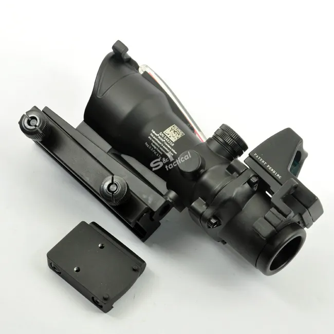 ACOG Style 4X32 Fiber Source Red Illuminated Scope w/ red dot