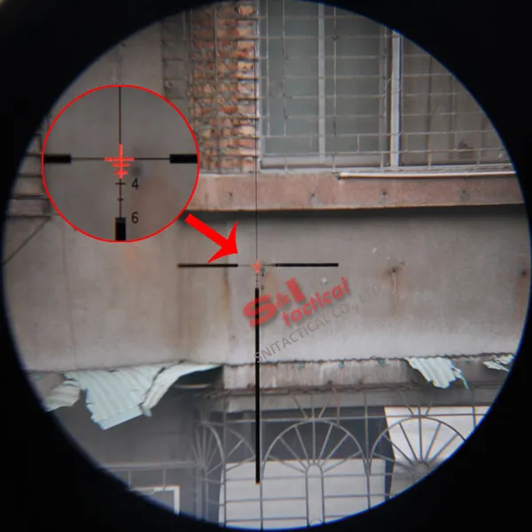 New Tactical ACOG 4x32 Style w/ Mini Red Dot Scope With Real Red