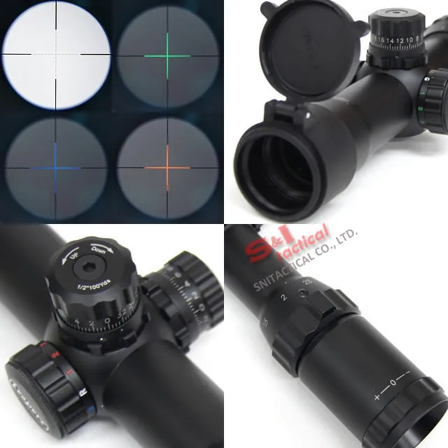 Tactical 1-4x28 Mil-Dot Illuminated Rifle Scope