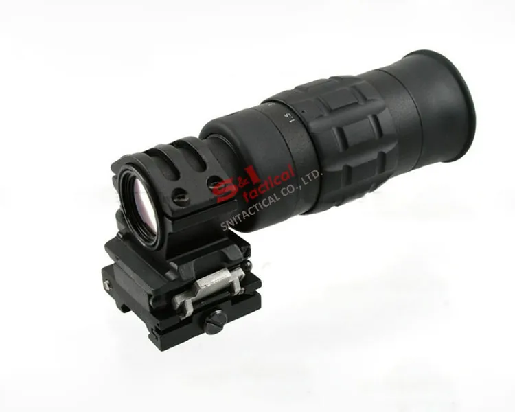 New 1.5-5X Monocular Magnifier w Flip to Side QD Mount