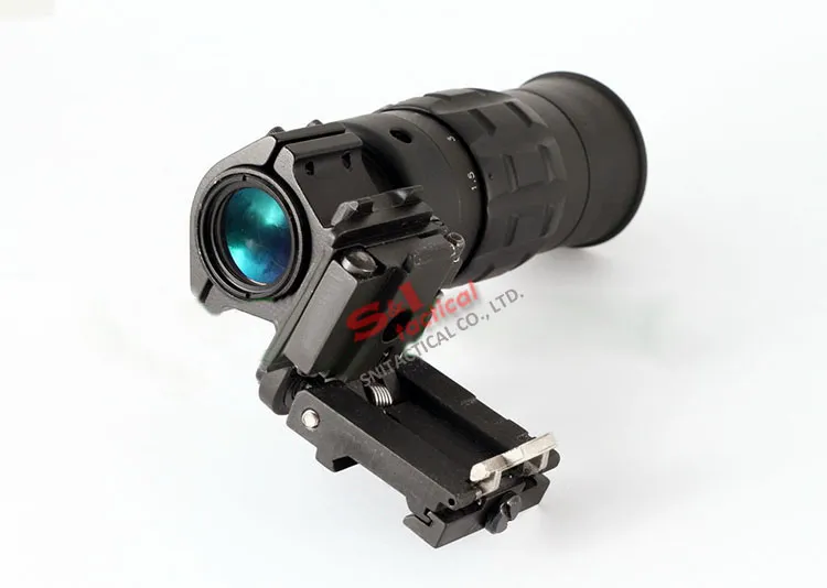 New 1.5-5X Monocular Magnifier w Flip to Side QD Mount