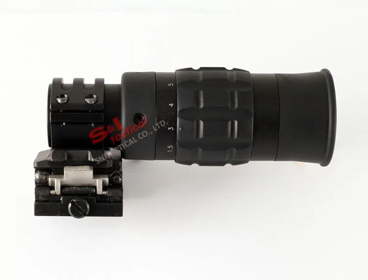 New 1.5-5X Monocular Magnifier w Flip to Side QD Mount
