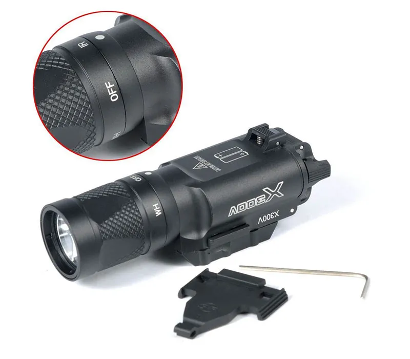 Surefire X300V-IR Flashlight White and IR Output Black