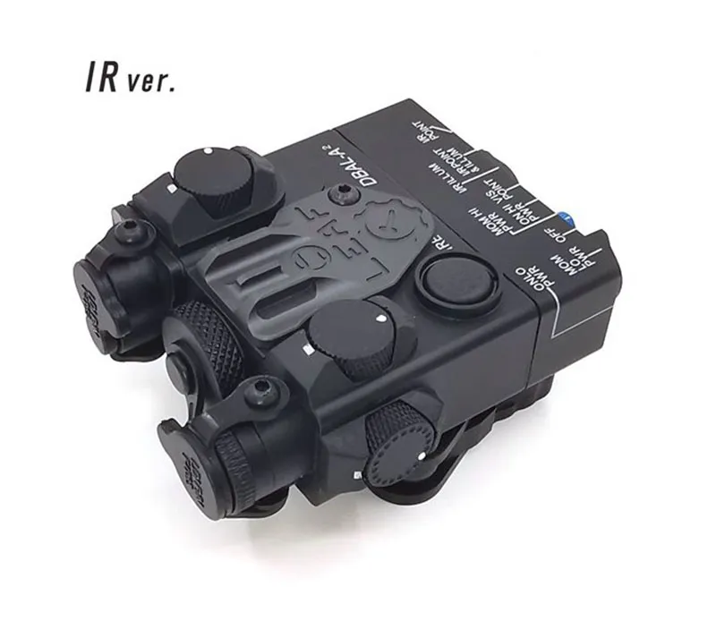 DBAL-A2 AN / PEQ-15A Type IR (Infrared) +Red Laser Lenses Black
