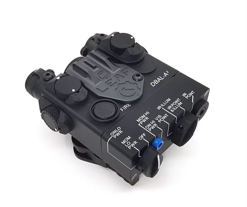 DBAL-A2 AN / PEQ-15A Type IR (Infrared) +Red Laser Lenses Black