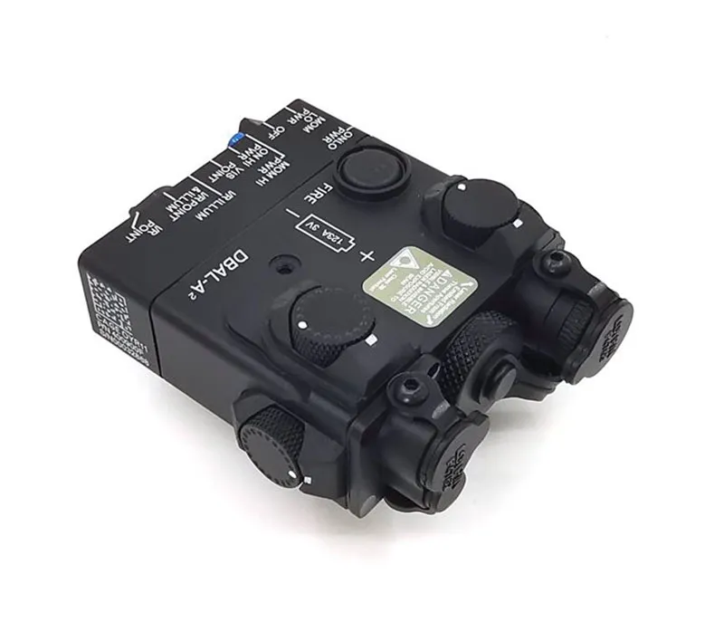 DBAL-A2 AN / PEQ-15A Type IR (Infrared) +Red Laser Lenses Black