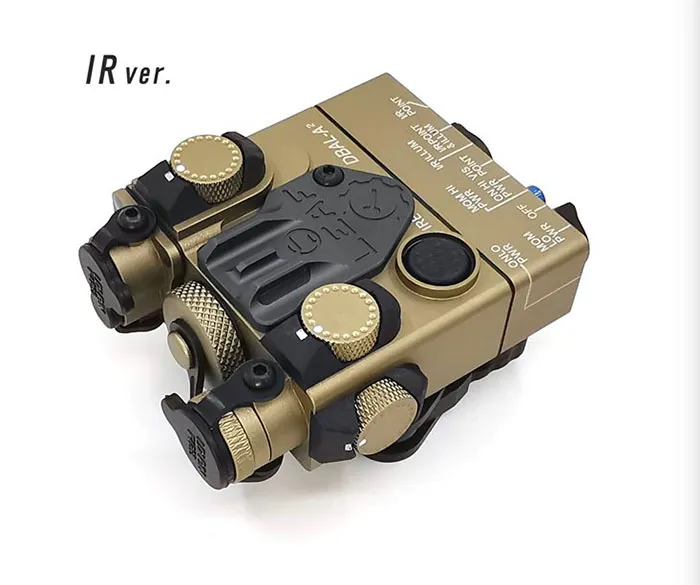 DBAL-A2 AN / PEQ-15A Type IR (Infrared) +Red Laser Lenses TAN
