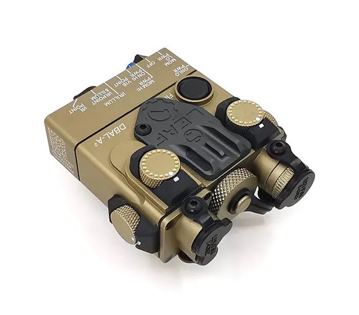 DBAL-A2 AN / PEQ-15A Type IR (Infrared) +Red Laser Lenses TAN