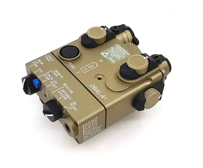 DBAL-A2 AN / PEQ-15A Type IR (Infrared) +Red Laser Lenses TAN