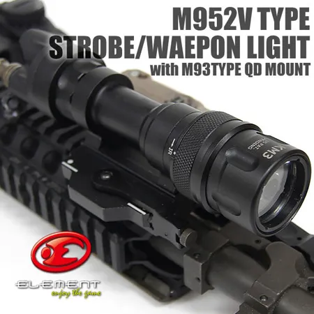 EX192-QD SureFire M952V Dual Output LED Weapon Flashlight Black