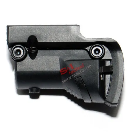 Red laser device for GLOCK and BARAK pistols with lateral groove