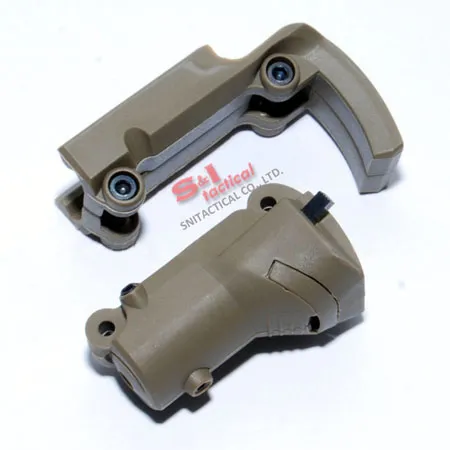 Red laser device for GLOCK and BARAK pistols with lateral groove