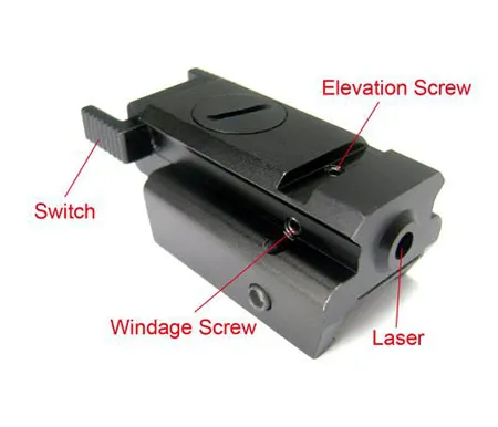 Tactiacl Compact Pistol Red Laser Sight Scope