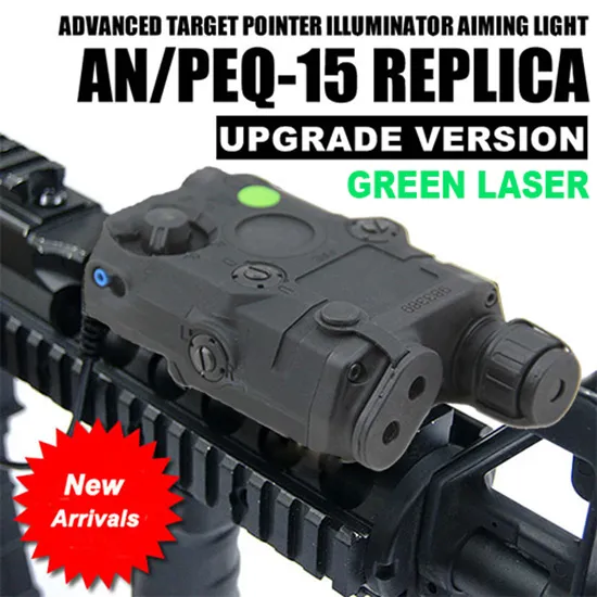 AN/PEQ-15 Green Laser White LED Flashlight Torch IR illuminator