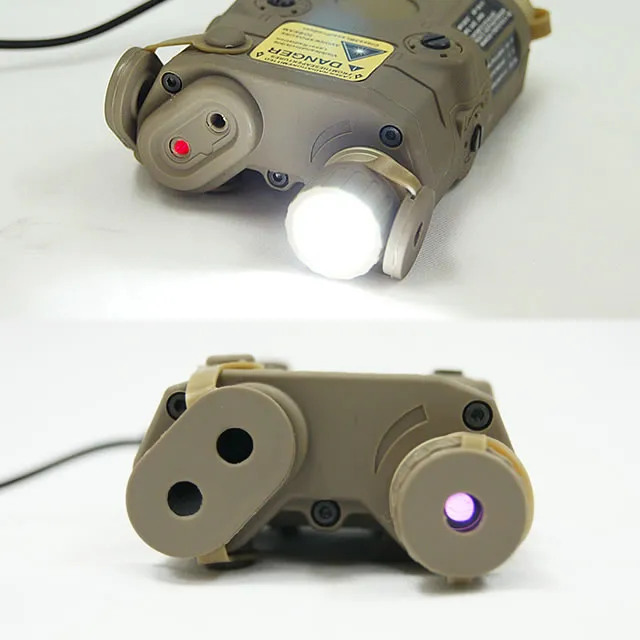 AN/PEQ-15 Red Laser w/ White LED Flashlight Torch IR illuminator