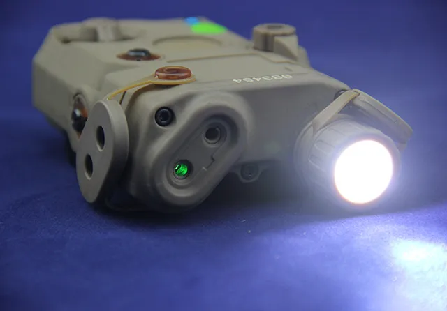 AN/PEQ-15 Green Laser White LED Flashlight Torch IR illuminator